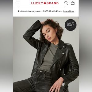 Lucky Brand Classic Moto Jacket